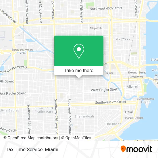 Tax Time Service map