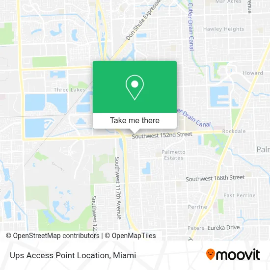 Ups Access Point Location map