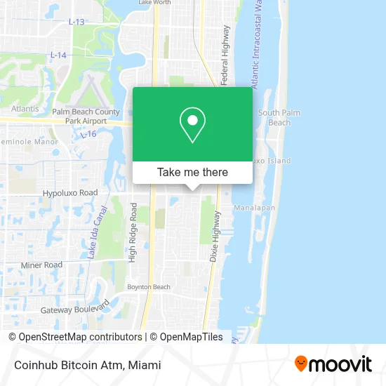 Coinhub Bitcoin Atm map