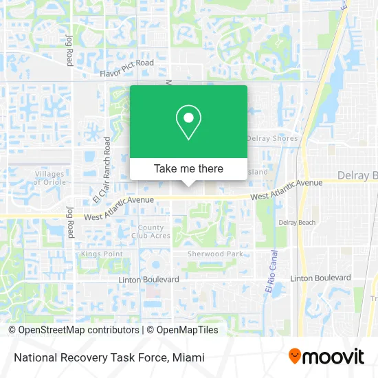 National Recovery Task Force map