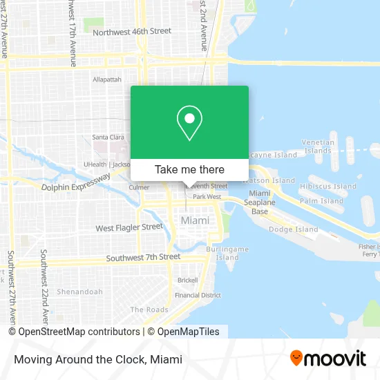 Moving Around the Clock map