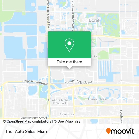 Thor Auto Sales map