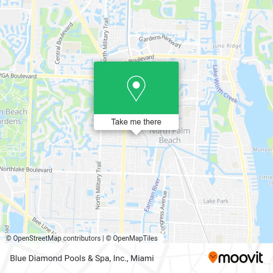 Blue Diamond Pools & Spa, Inc. map