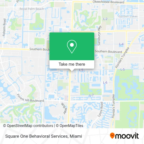 Square One Behavioral Services map