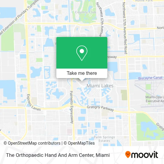 The Orthopaedic Hand And Arm Center map