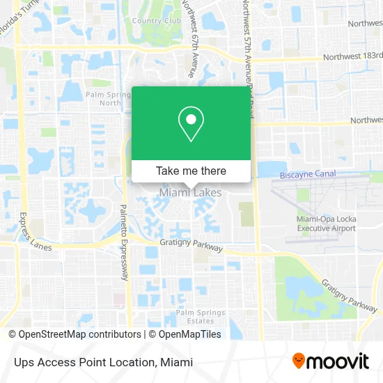 Ups Access Point Location map