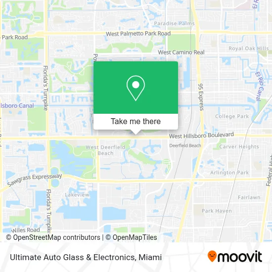 Ultimate Auto Glass & Electronics map