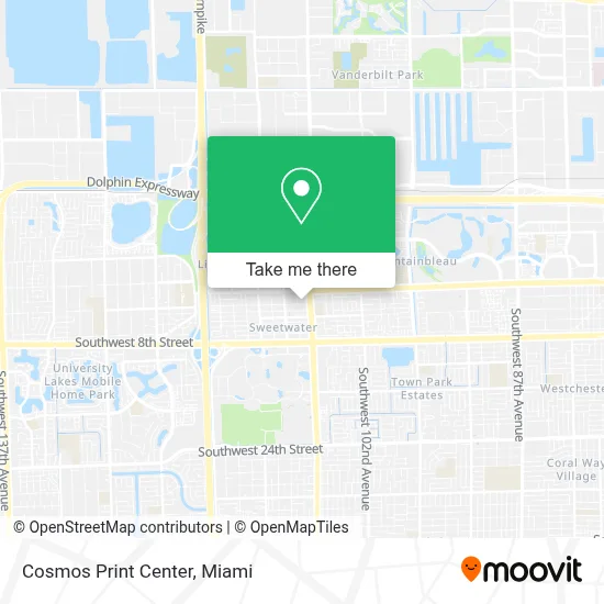 Cosmos Print Center map