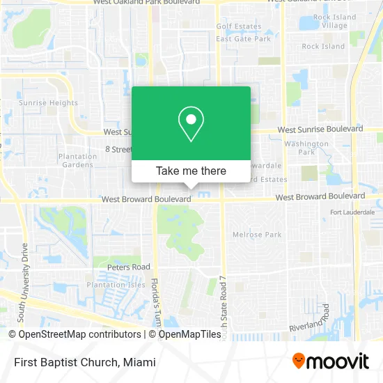 First Baptist Church map