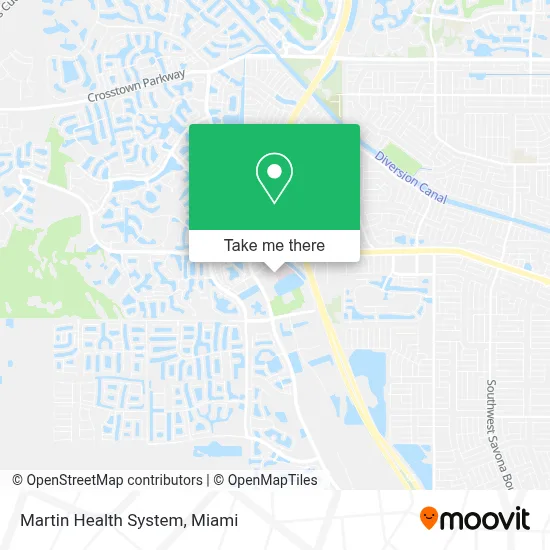 Martin Health System map