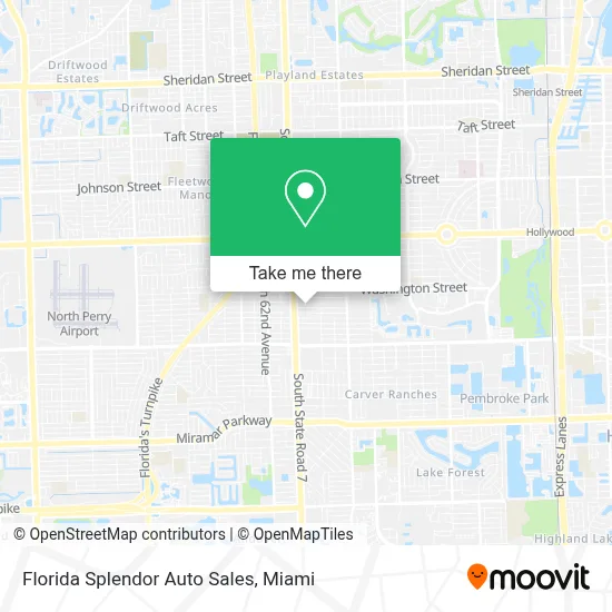 Florida Splendor Auto Sales map
