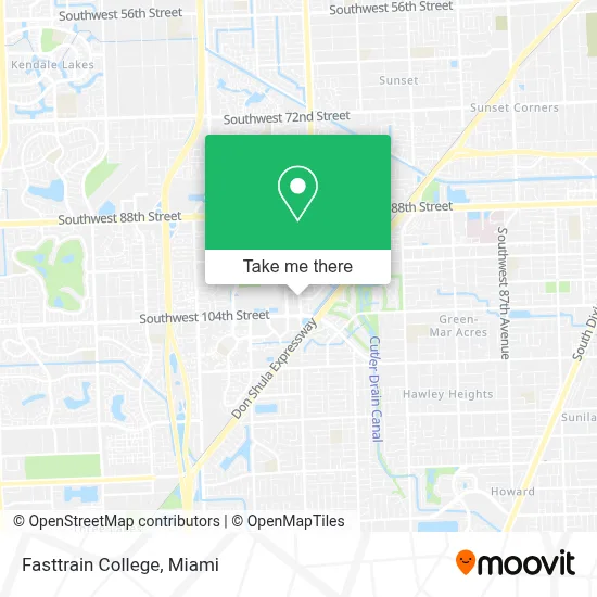 Fasttrain College map