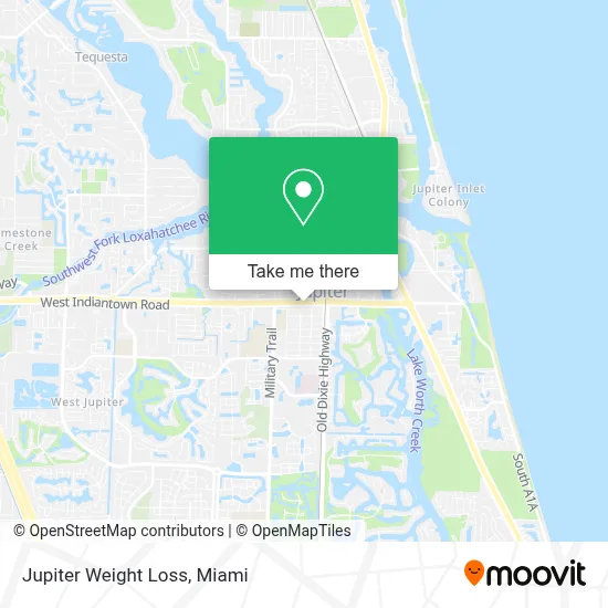 Jupiter Weight Loss map