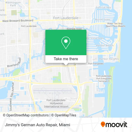 Jimmy's German Auto Repair map
