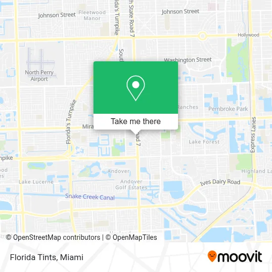 Florida Tints map
