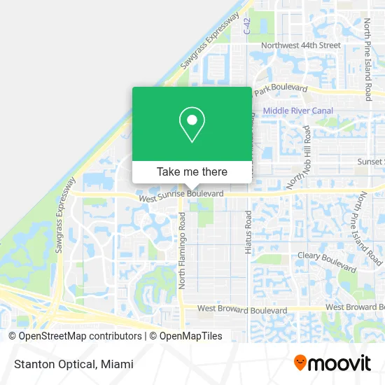 Stanton Optical map