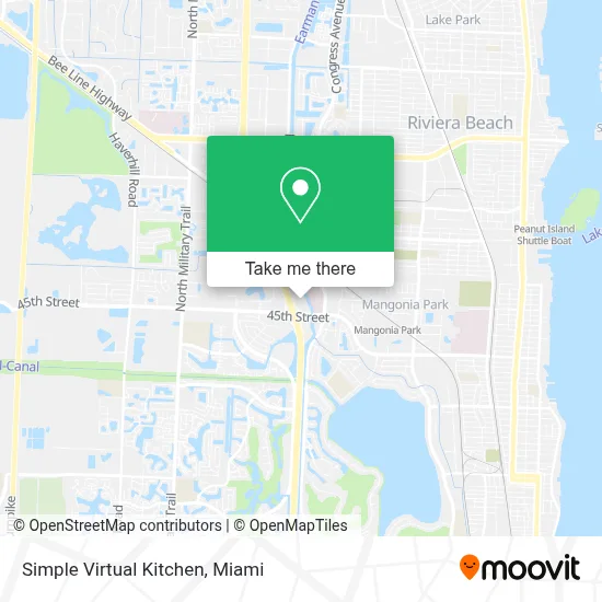 Simple Virtual Kitchen map