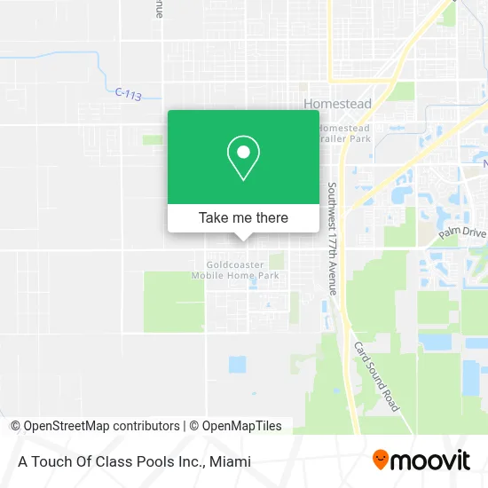 A Touch Of Class Pools Inc. map