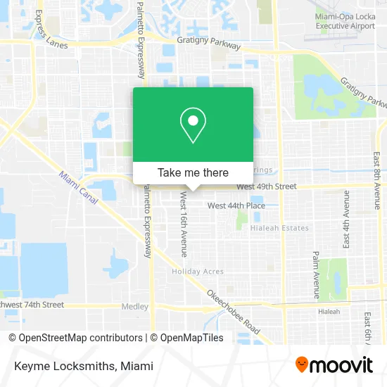 Keyme Locksmiths map