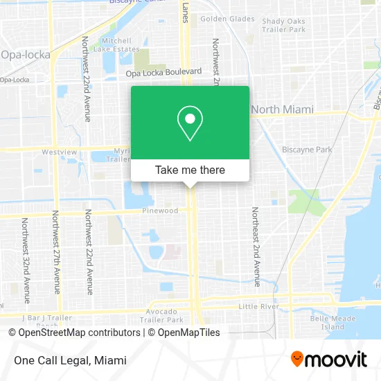 One Call Legal map