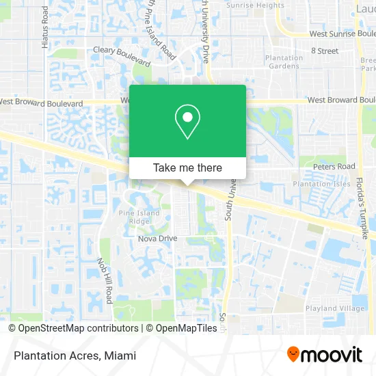 Plantation Acres map