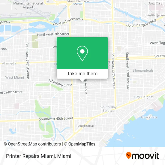 Printer Repairs Miami map