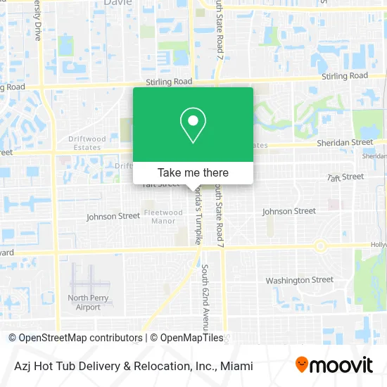 Azj Hot Tub Delivery & Relocation, Inc. map