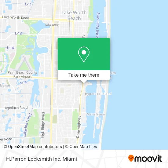 H.Perron Locksmith Inc map
