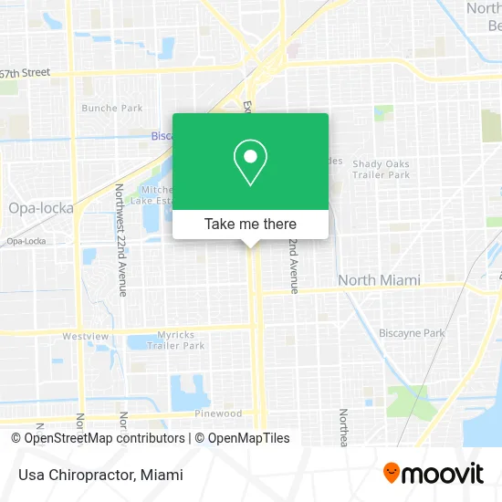 Usa Chiropractor map
