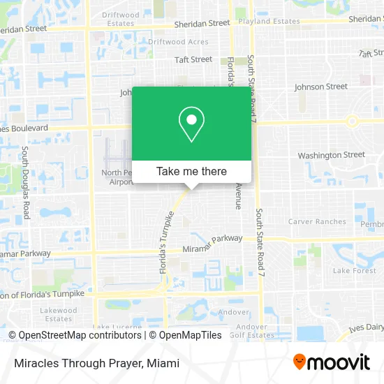 Miracles Through Prayer map