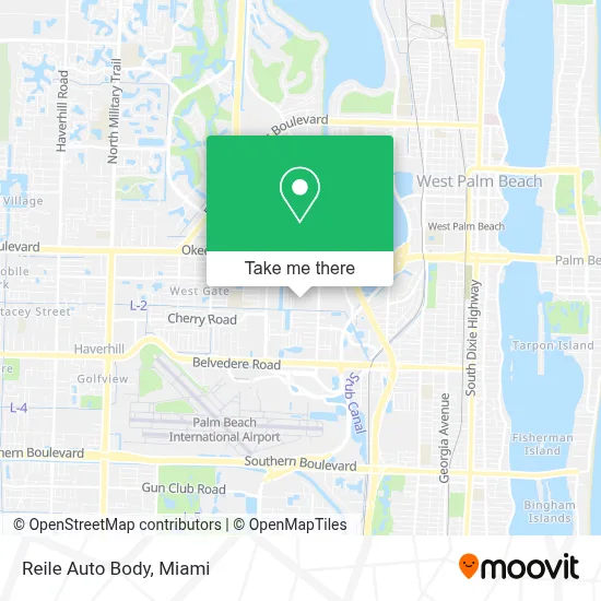 Reile Auto Body map