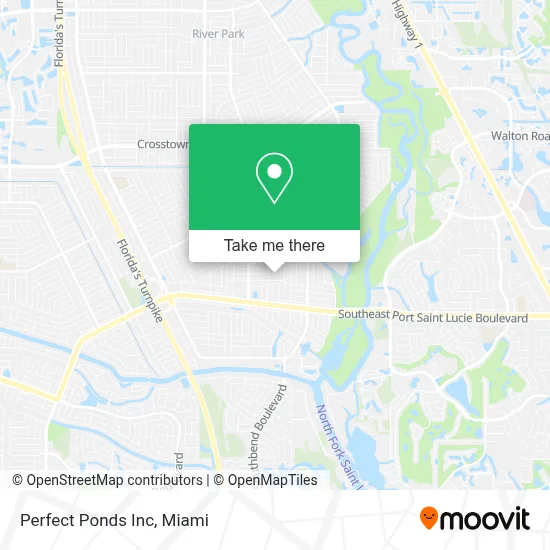 Perfect Ponds Inc map