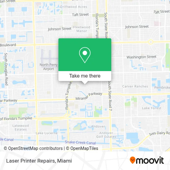 Laser Printer Repairs map