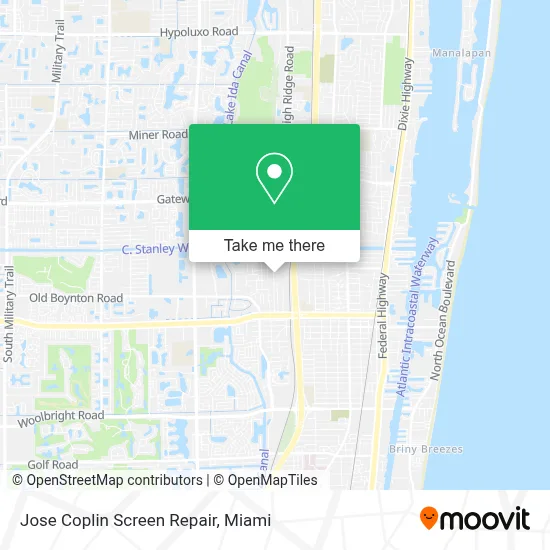Jose Coplin Screen Repair map