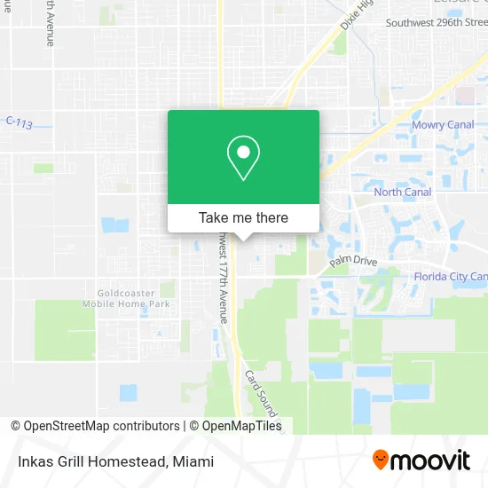 Inkas Grill Homestead map
