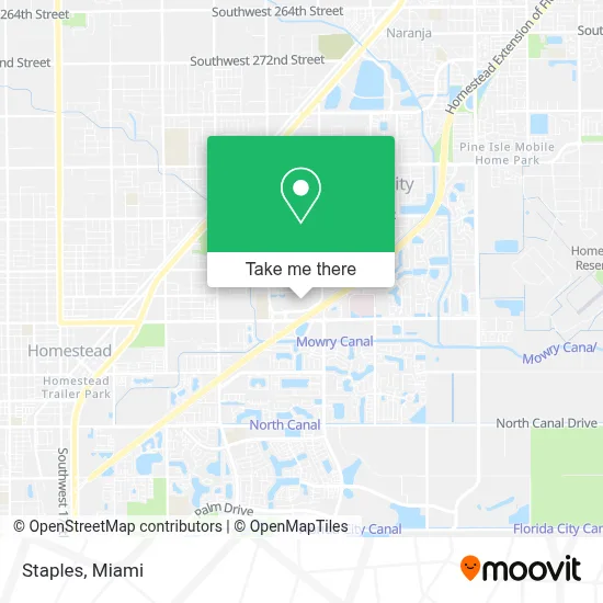 Staples map