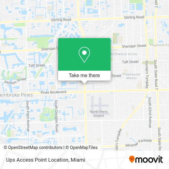 Ups Access Point Location map