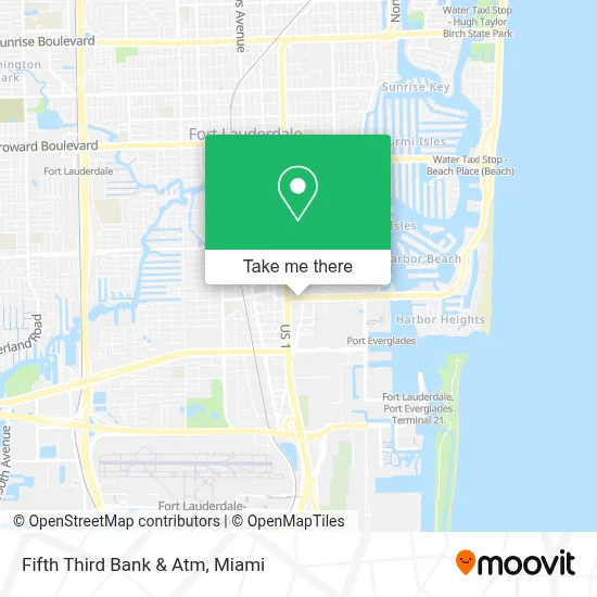 Fifth Third Bank & Atm map