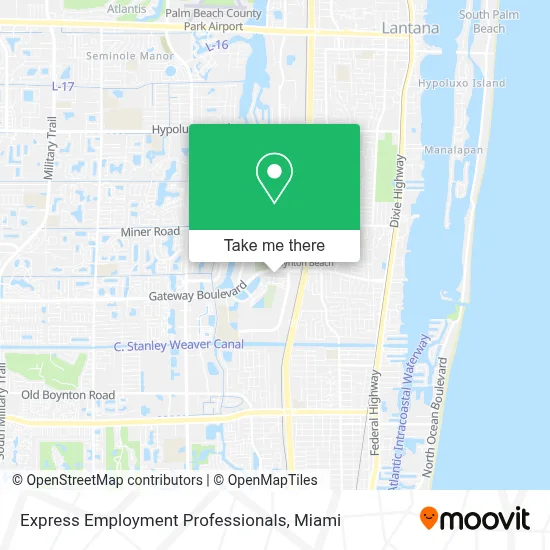 Express Employment Professionals map