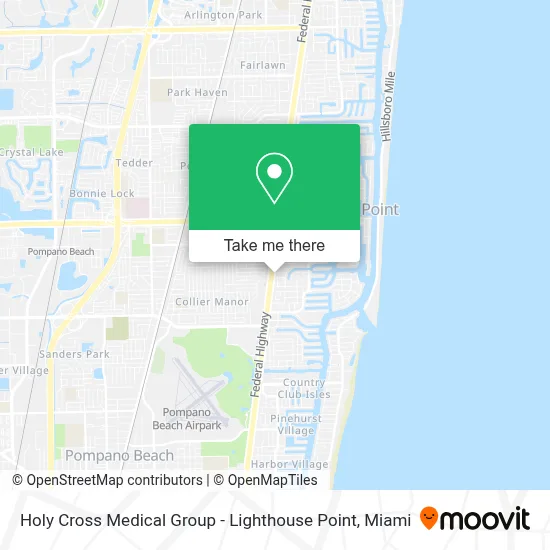 Holy Cross Medical Group - Lighthouse Point map