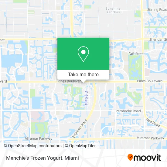 Menchie's Frozen Yogurt map
