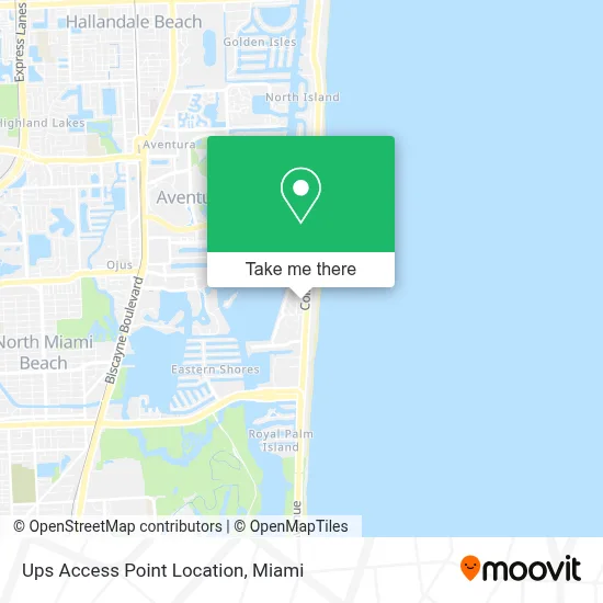 Ups Access Point Location map