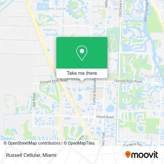 Russell Cellular map