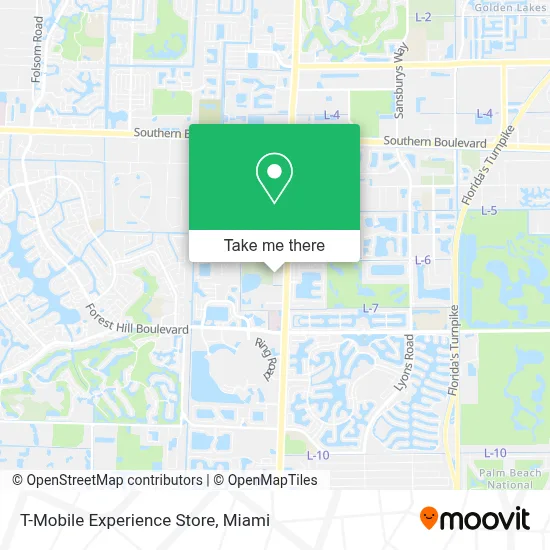 T-Mobile Experience Store map