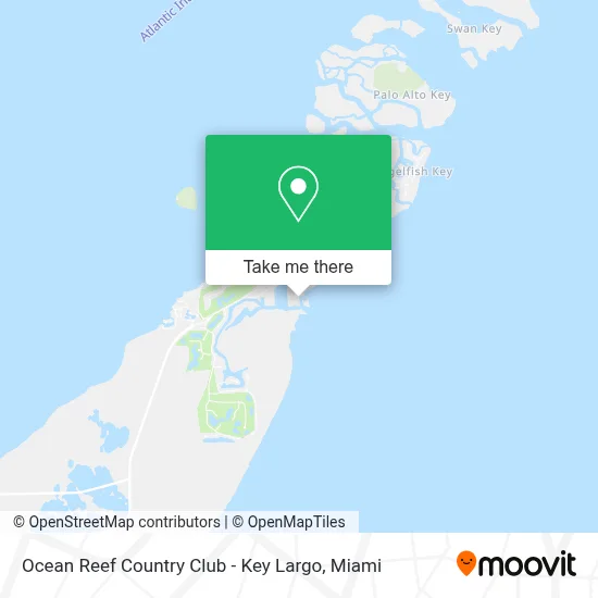 Ocean Reef Country Club - Key Largo map