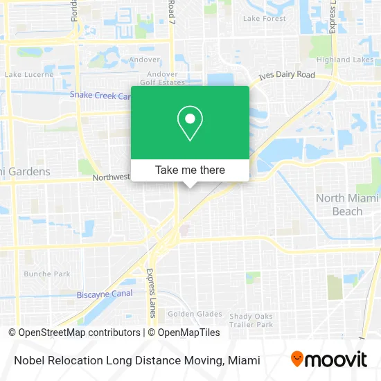 Nobel Relocation Long Distance Moving map
