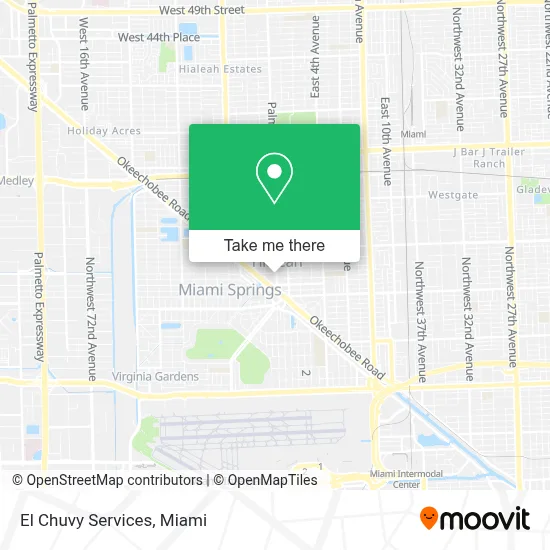 El Chuvy Services map