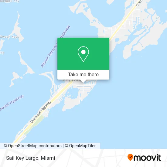Sail Key Largo map