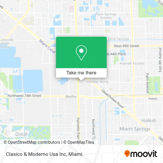 Clasico & Moderno Usa Inc map