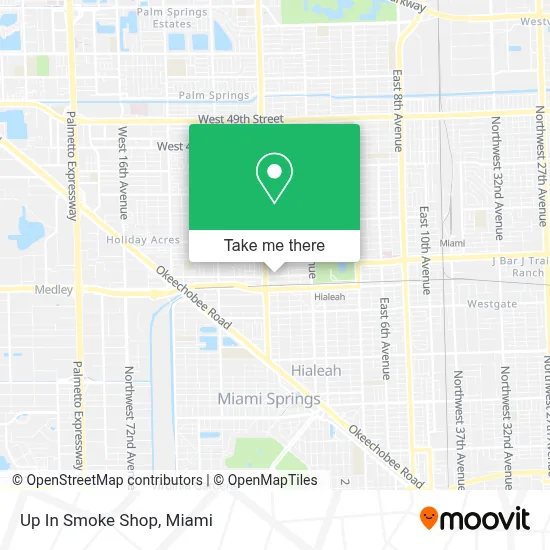 Up In Smoke Shop map